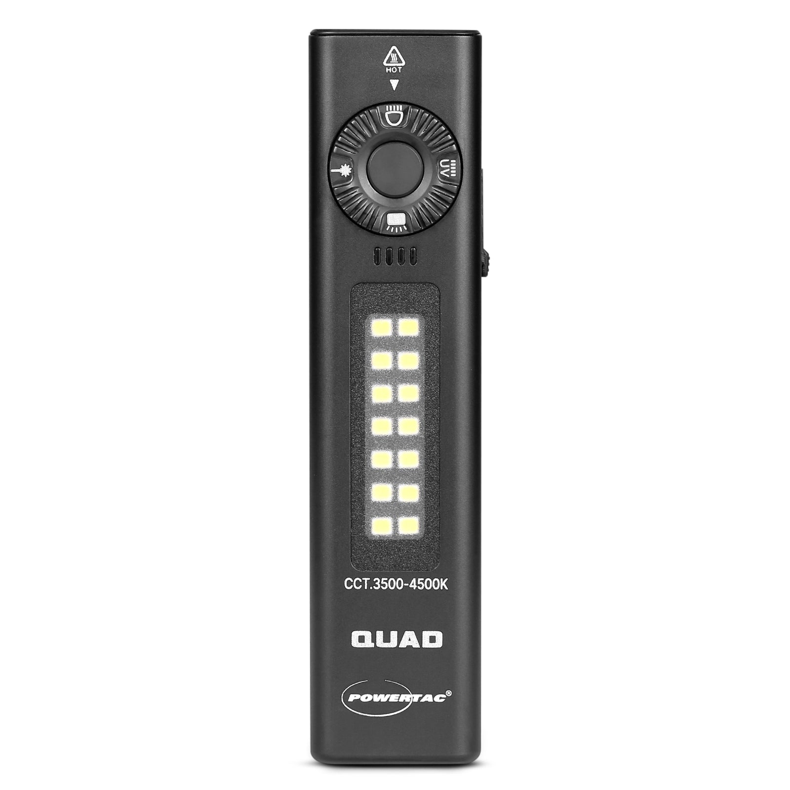 Powertac QUAD 2000 Lumen 4-in-1 Tactical EDC Flashlight