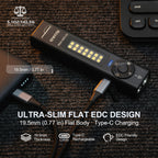 Powertac QUAD 2000 Lumen Flashlight – 4-in-1 Flood, Spot, UV & Green Laser EDC Light
