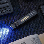 Powertac QUAD 2000 Lumen Flashlight – 4-in-1 Flood, Spot, UV & Green Laser EDC Light