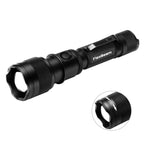 Powertac FlexBeam Adjustable Zoom Flashlight – 1200 Lumens, 700M Throw, Hunting & EDC