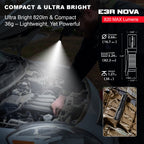 E3R Nova - 820 Lumen Rechargeable Flashlight