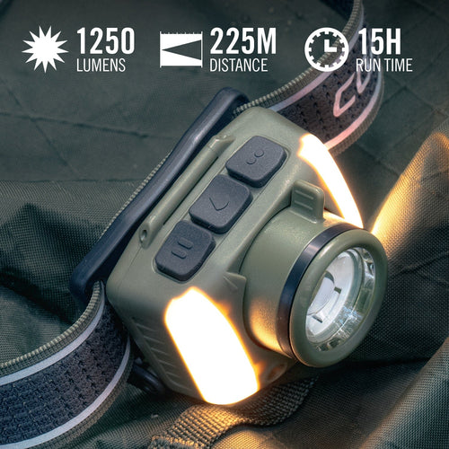 COAST FL97R Voice Control Rechargeable Headlamp – 1200 Lumens COAST Products
