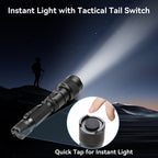 Powertac FlexBeam Adjustable Zoom Flashlight – 1200 Lumens, 700M Throw, Hunting & EDC