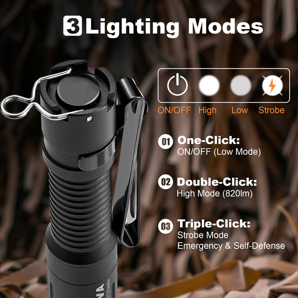 Powertac E3R Nova EDC Flashlight