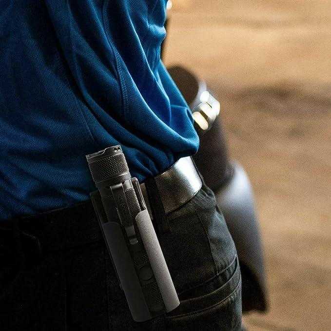 Holster-Non Molle, Duty Belt Only. for E9RG4, M5Gen3 and other Torches with 1" Diameter Powertac
