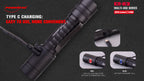 Powertac E11 Gen3 2,020 Lumen EDC Flashlight – IPX8, USB-C, Lifetime Warranty