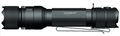 Black flashlight with PowerTac branding on a white background