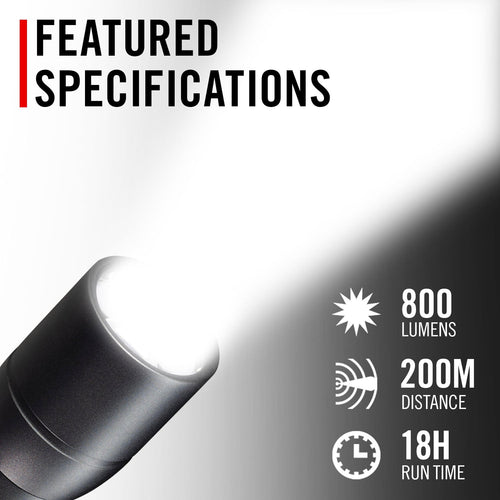 COAST HX5R Rechargeable Flashlight – 800 Lumens COAST Products