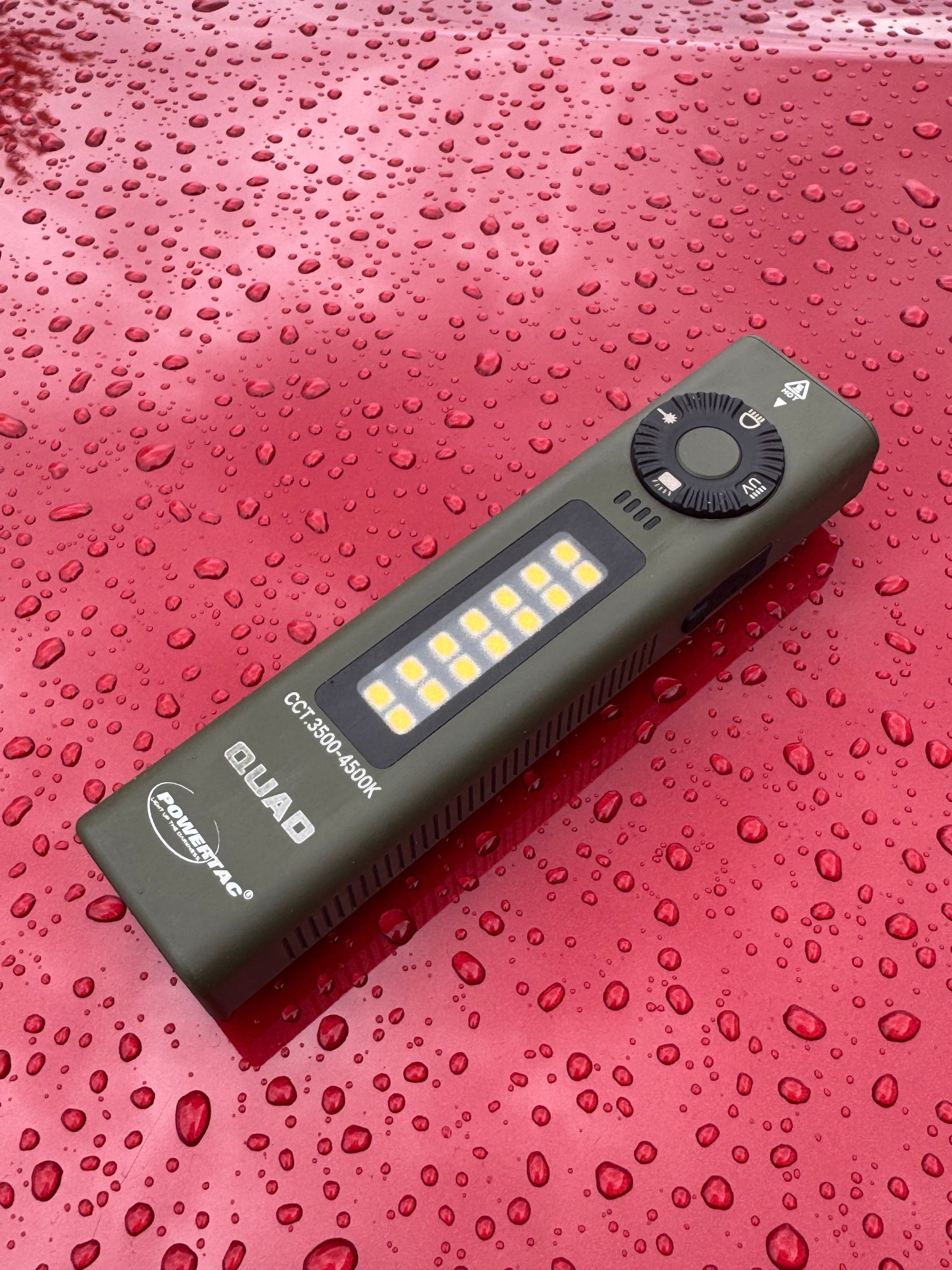 Powertac QUAD 2000 Lumen 4-in-1 Tactical EDC Flashlight
