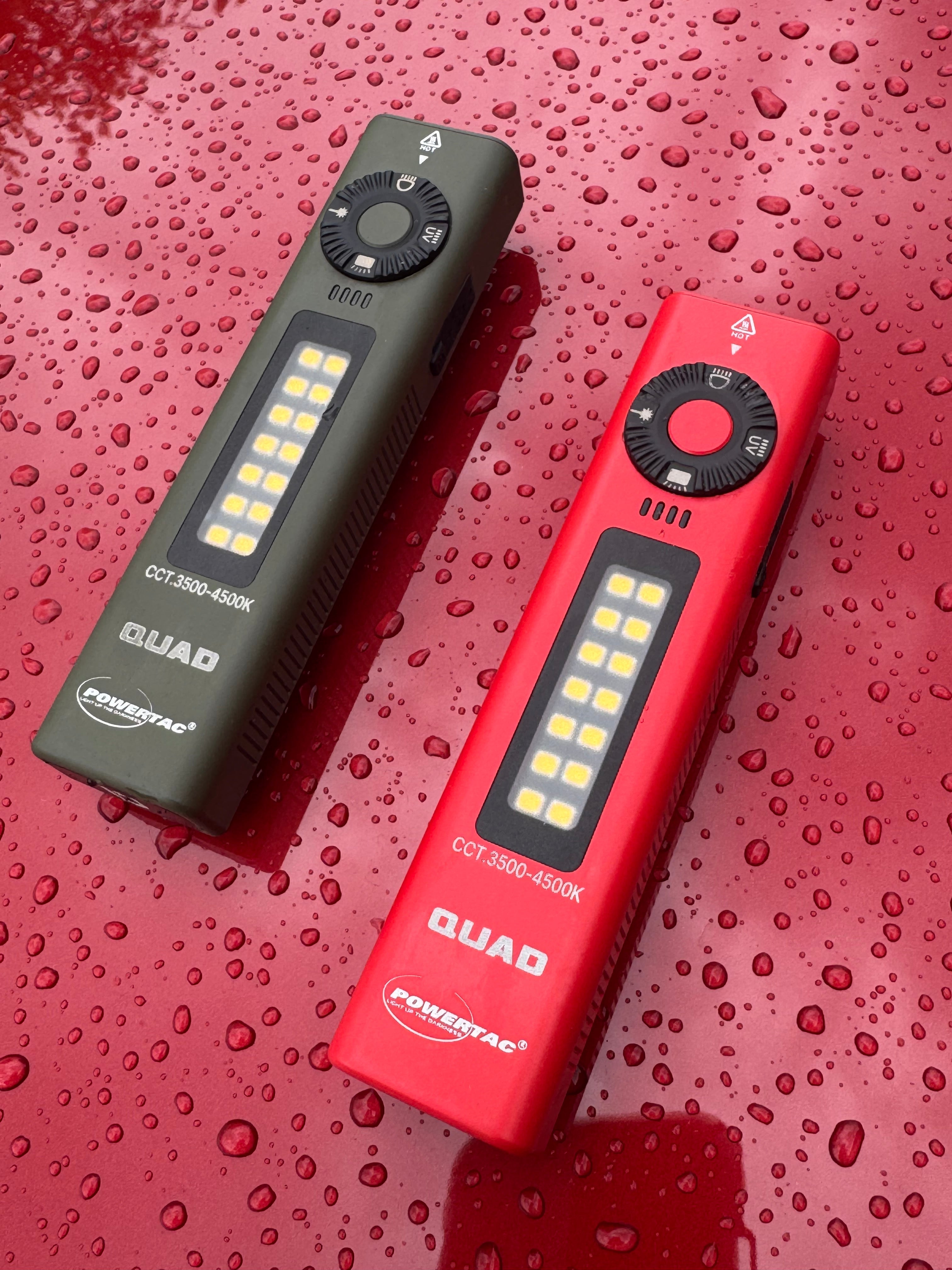 Powertac QUAD 2000 Lumen 4-in-1 Tactical EDC Flashlight