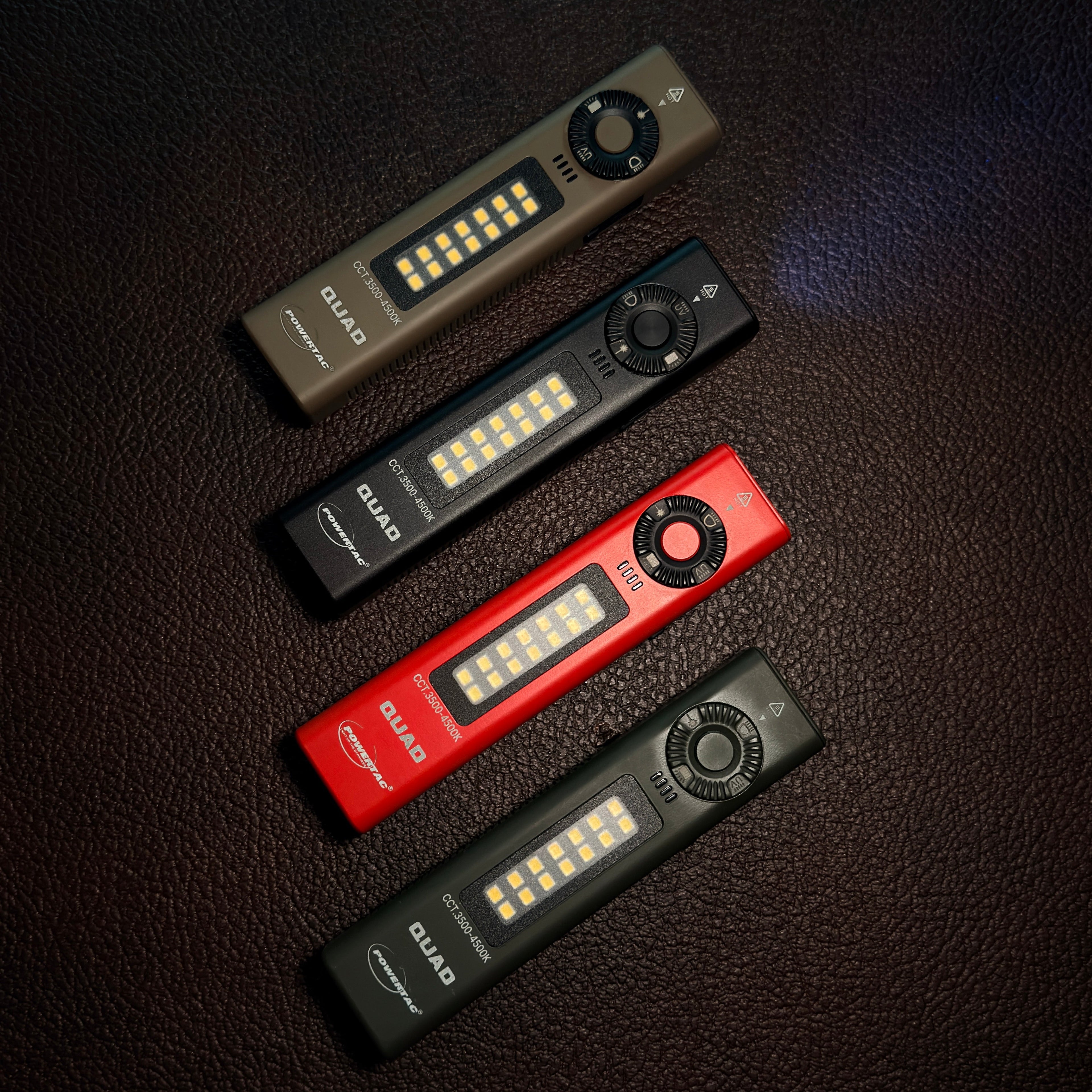 Powertac QUAD 2000 Lumen 4-in-1 Tactical EDC Flashlight
