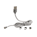 Powertac 3-in-1 Magnetic USB Charging Cable USB-C Micro USB and Lightning
