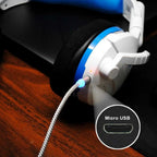 Magnetic USB Charging Cable, 3 in 1 Nylon Cord, Compatible with Micro USB, Type C, and Apple Products Powertac