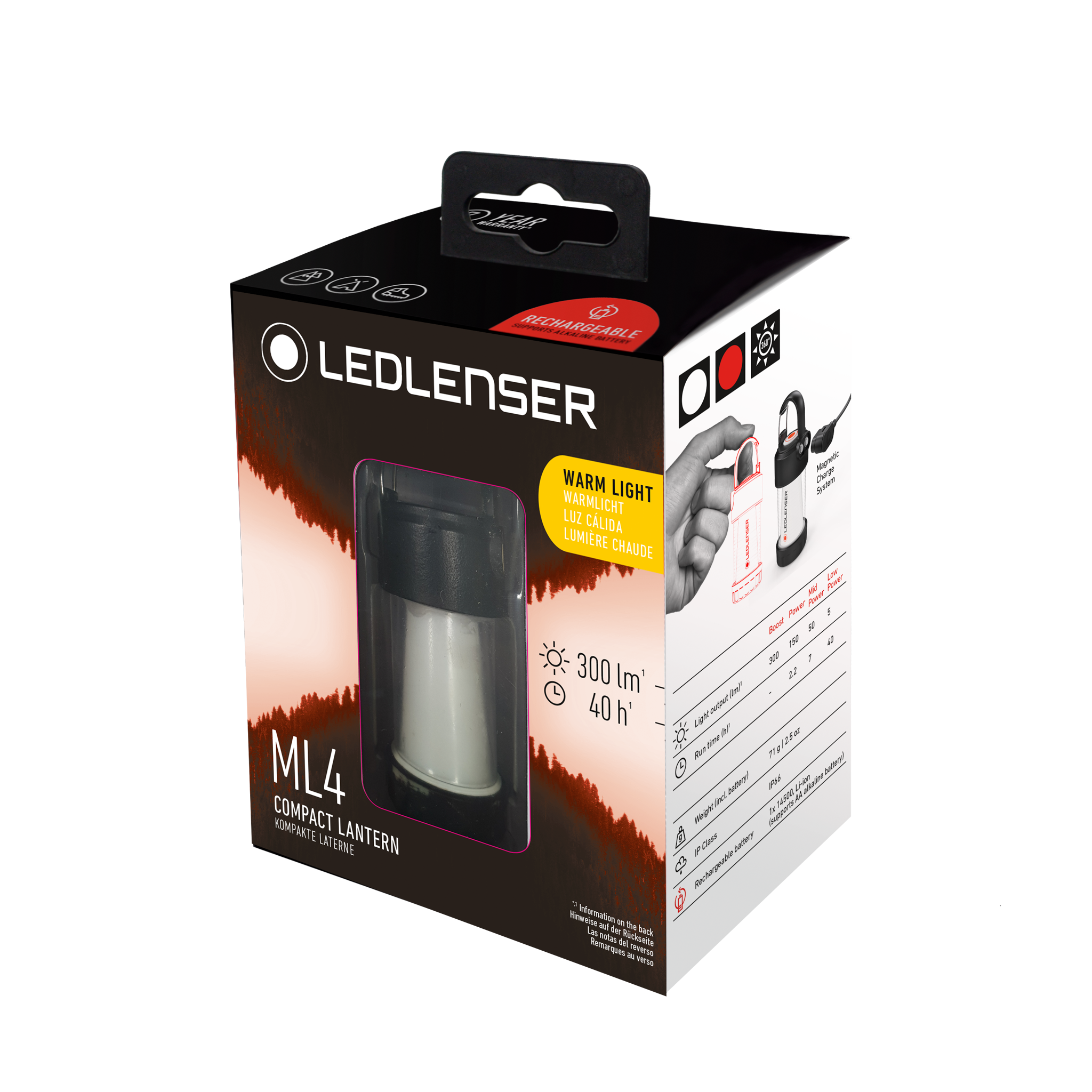 Ledlenser ML4 Warm Light Rechargeable Lantern