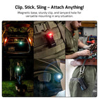 OLIGHT OCLIPPROSTARS Oclip Pro Clip on Flashlight with Floodlight Spotlight and Red Light - Stars & Stripes Edition