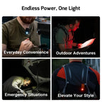 OLIGHT OCLIPPROSTARS Oclip Pro Clip on Flashlight with Floodlight Spotlight and Red Light - Stars & Stripes Edition