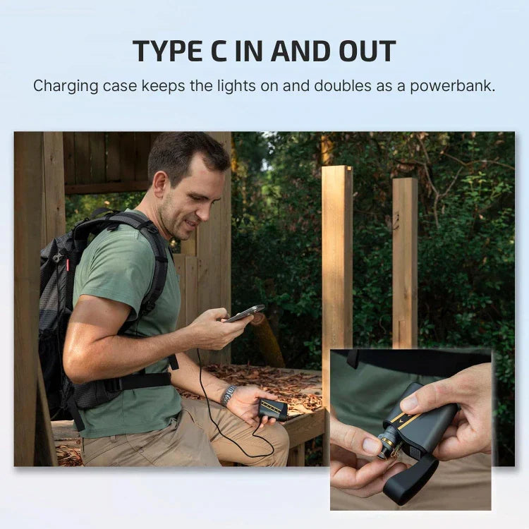 Olight Baton 4 Premium EDC Flashlight, 1,300 Lumens with Charging Case – Fighter Pilot