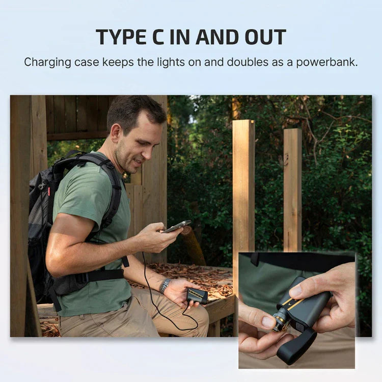 Olight Baton 4 Premium EDC Flashlight, 1,300 Lumens with Charging Case – Fighter Pilot