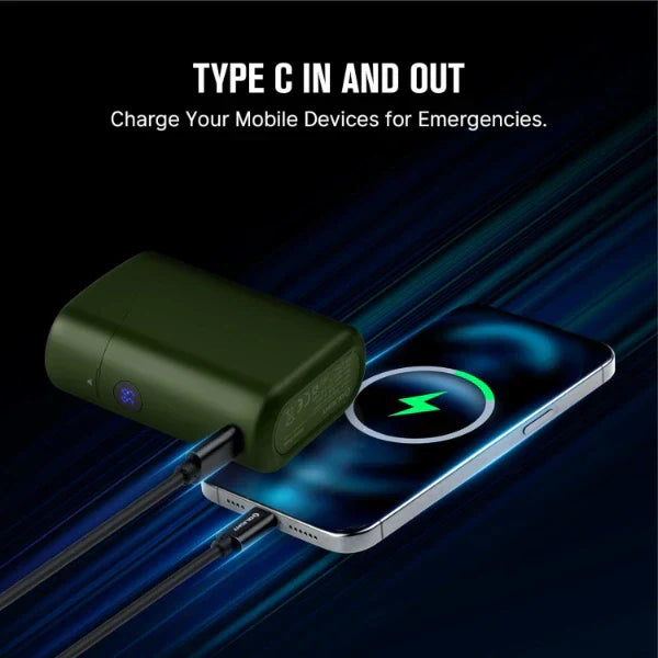Olight Baton 4 Premium EDC Flashlight, 1,300 Lumens with Charging Case – OD Green