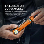 OLIGHT PERUN3OG Perun 3 Headlamp 3000 Lumens White Light and Red Light - Orange