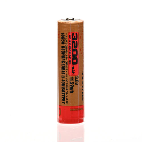 Battery with specifications on a white background