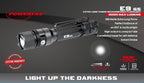 E9 GEN5 + Spare Battery Power Bundle in Hard Shell Case - 3,000 Lumen Tactical Flashlight with Backup Power