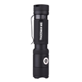 Black flashlight with 'Tradesman' branding on a white background