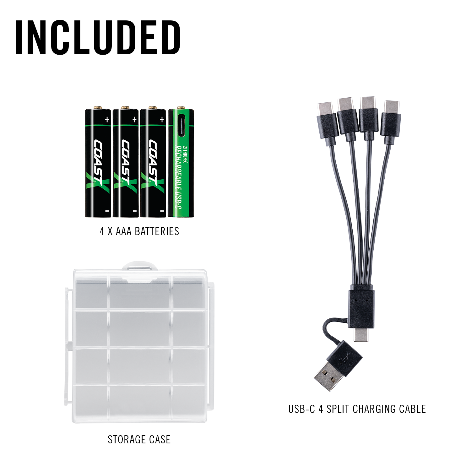 ZITHION-X AAA Rechargeable Batteries