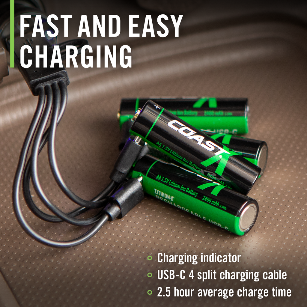 ZITHION-X AA Rechargeable Batteries