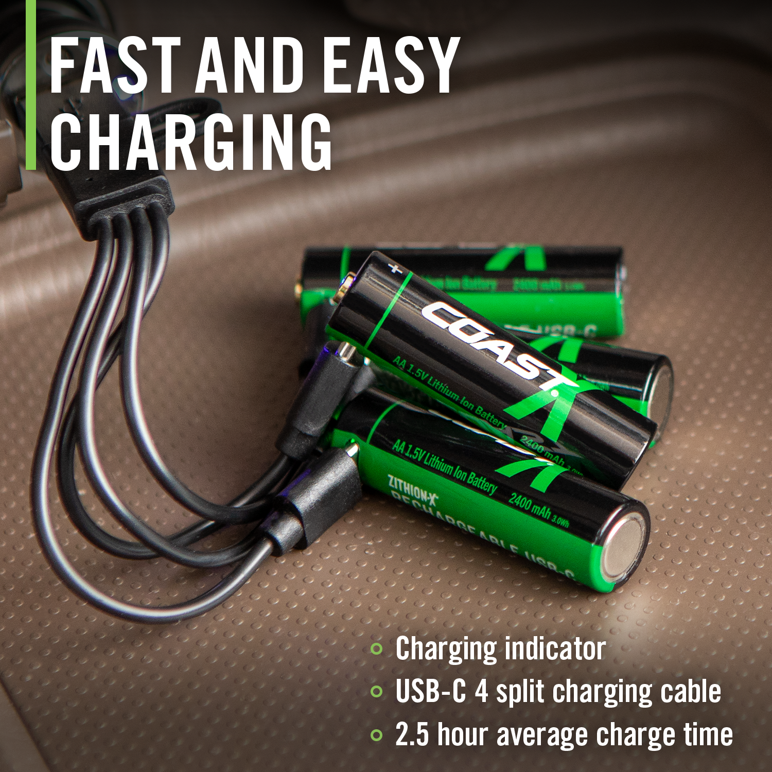 ZITHION-X AA Rechargeable Batteries