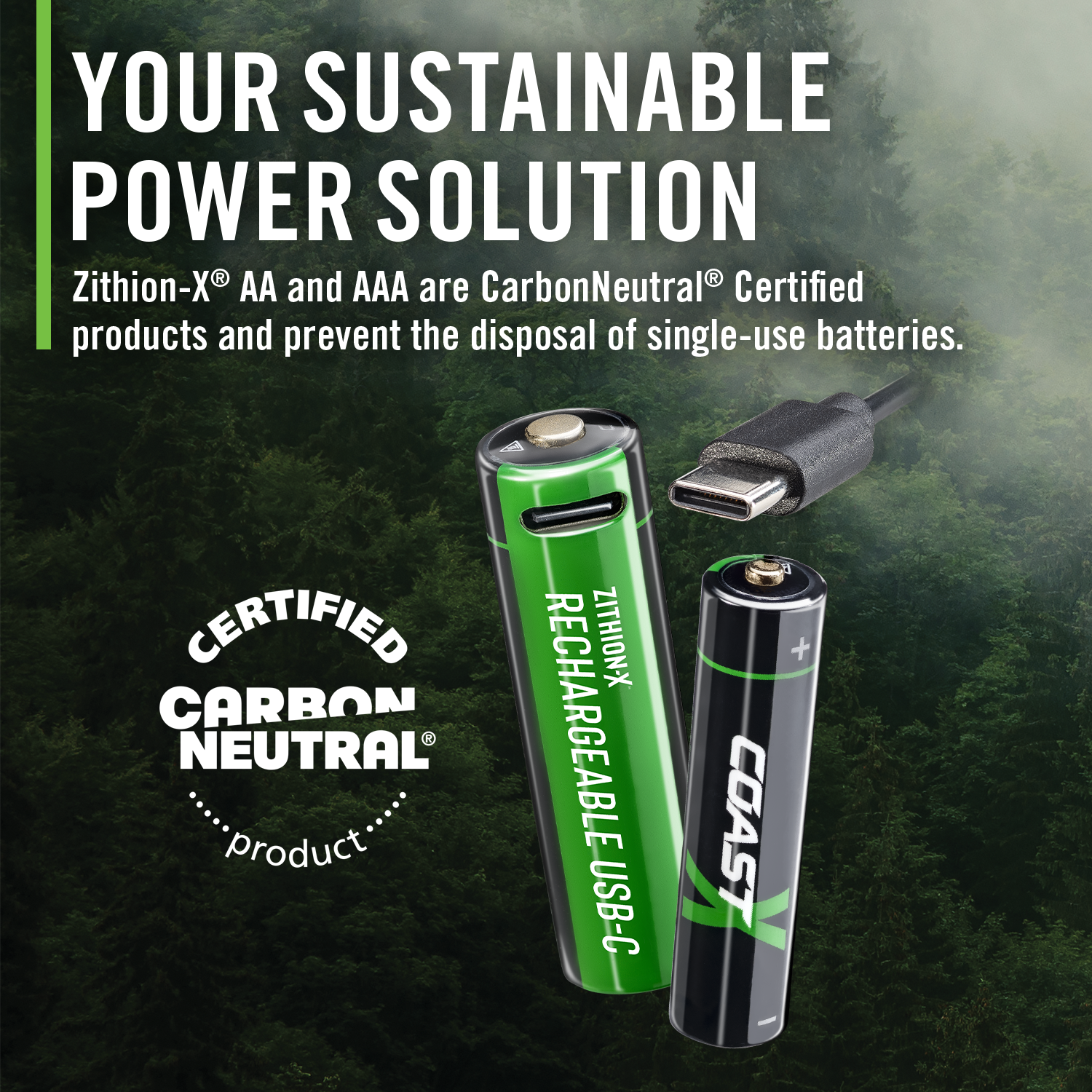 ZITHION-X AA Rechargeable Batteries