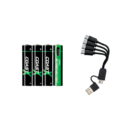 COAST ZITHION-X AAA Rechargeable Batteries – 4, 8 & 12 Pack COAST Products