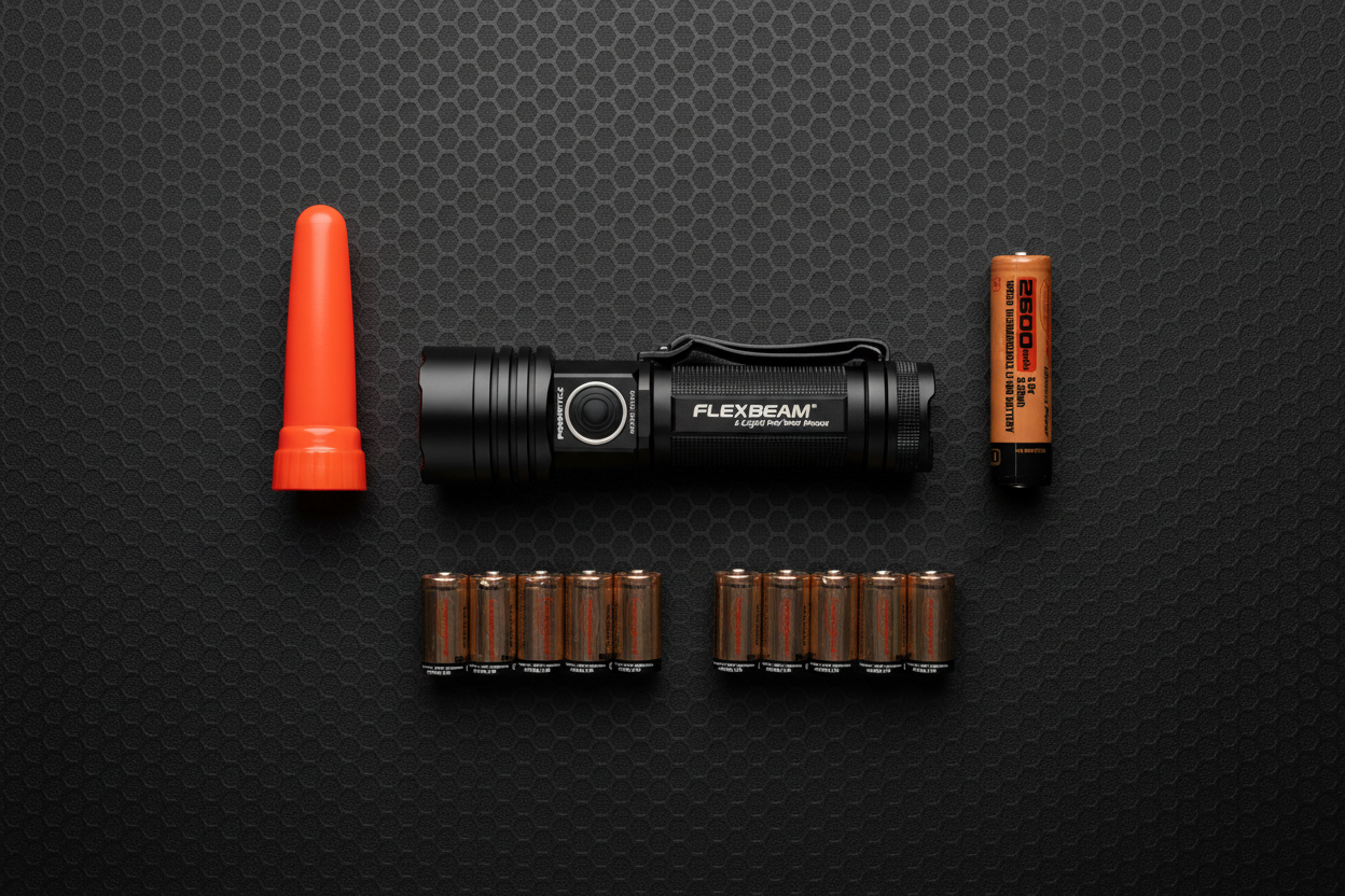 Powertac Storm Outage Kit 1,200 Lumen Emergency Flashlight Bundle