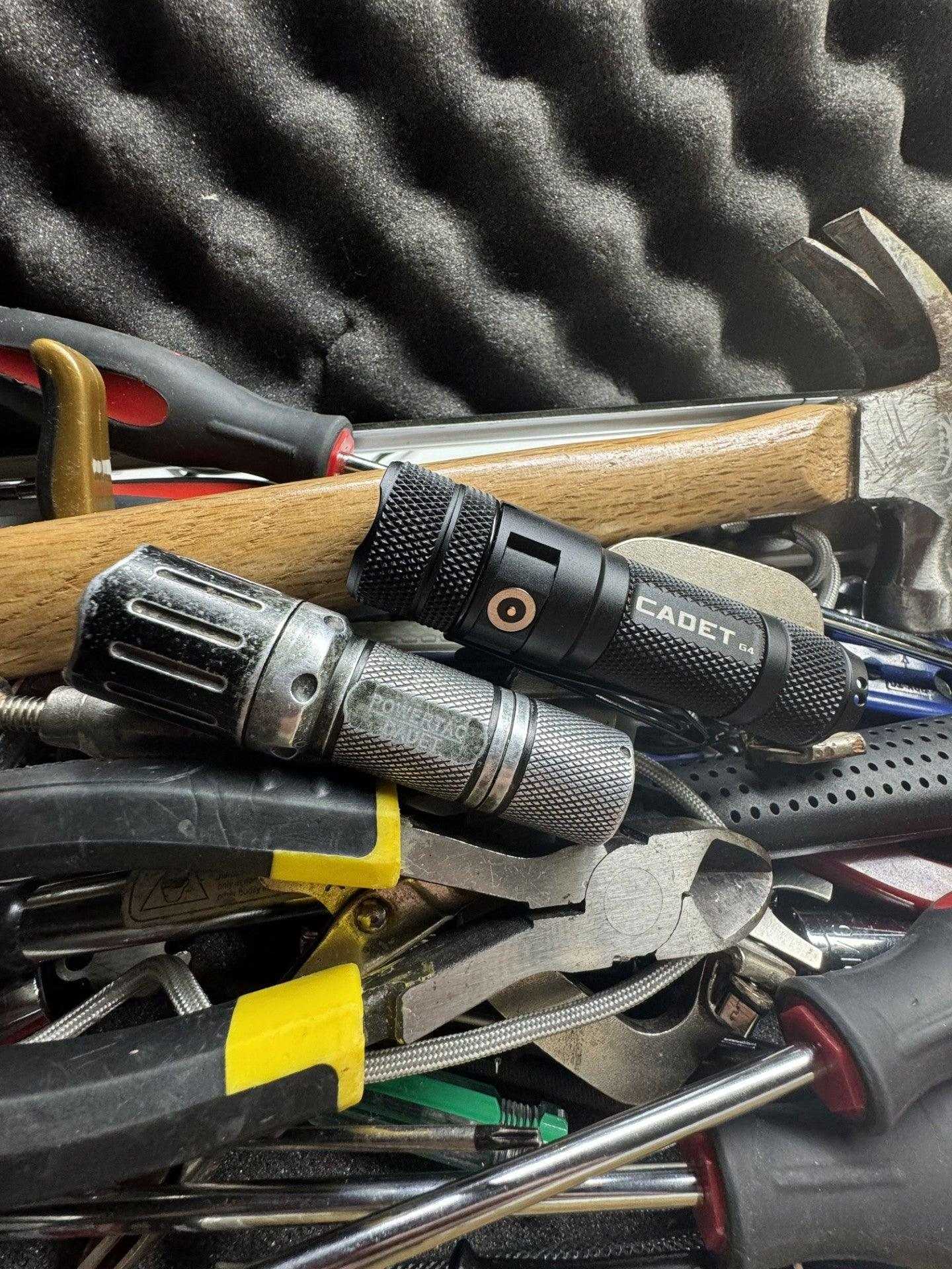 Powertac Cadet Gen4 1,200 Lumen Tactical EDC Flashlight – IPX7, Magnetic Charge